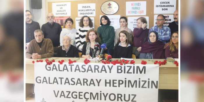 Cumartesi Anneleri'nin İHD binasındaki açıklaması