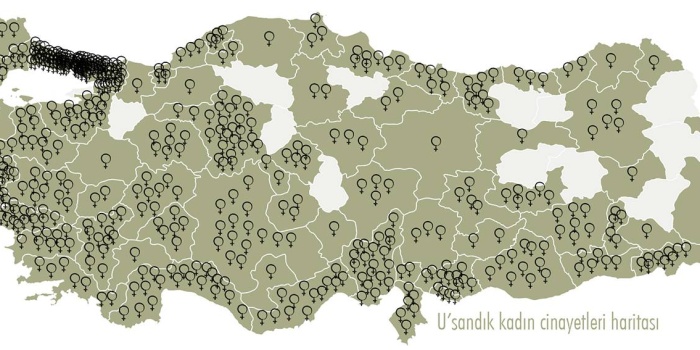 U'sandık kadın cinayetleri haritası