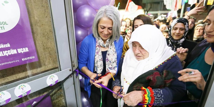 Yeşil Sol Parti seçim bürosu açılışı