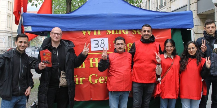 Berlin'de Adalet Bakanlığı önünde açlık grevi