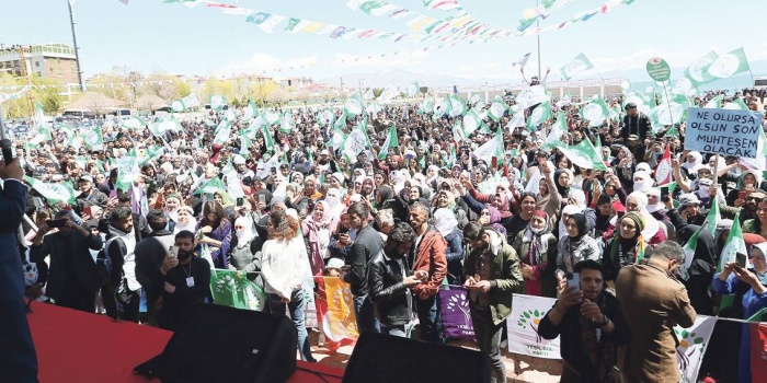 Yeşil Sol Parti Erciş mitingi