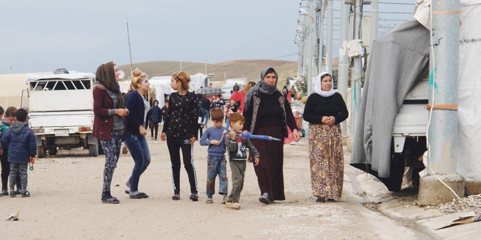 Dihok Êzîdî yerinden edilmişler kampı. Foto: KirkukNow