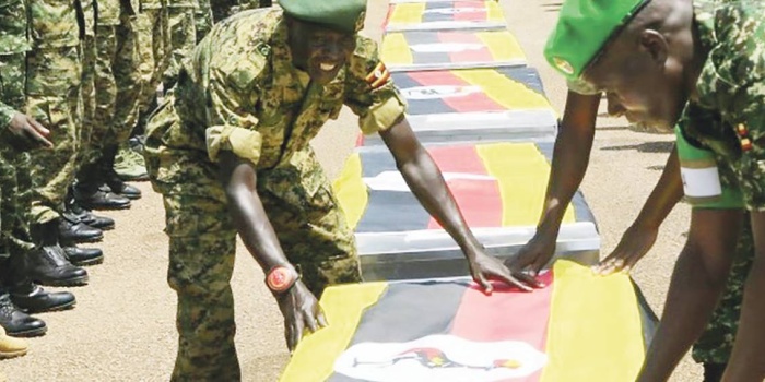 Öldürülen Uganda askerleri