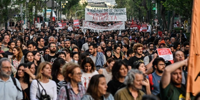 Atina'da göç politikaları protesto edildi