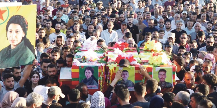 Rojna Egîd, Agirî Qamişlo ve Herekol Qamişlo'nun cenaze töreni