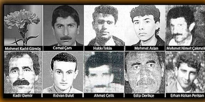 Diyarbakır Cezaevi'nde katledilen 10 tutsak