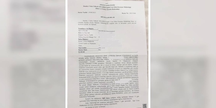 1 yaşındaki çocuğa ilişkin karar