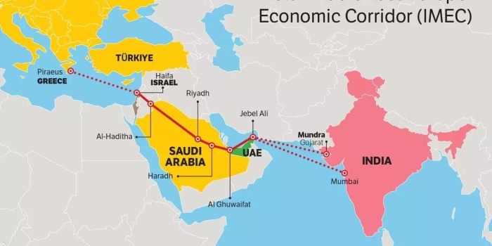 Hindistan-Ortadoğu-Avrupa Ekonomi Koridoru’nun güzergahı