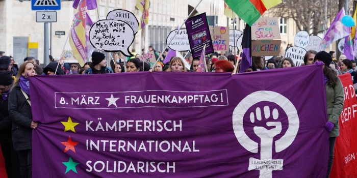 Stuttgart kadın eylemi / Foto: Deniz Babir