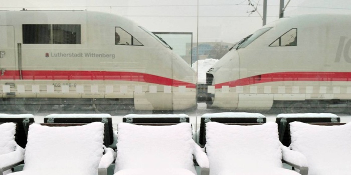Münih'te tren seferleri durdu FOTO: AFP