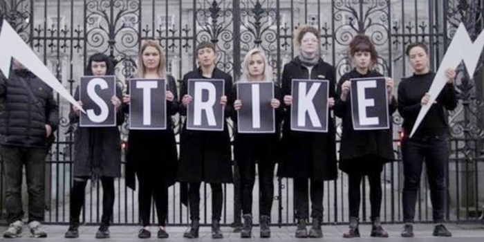 İrlandalı kadınlar eylem