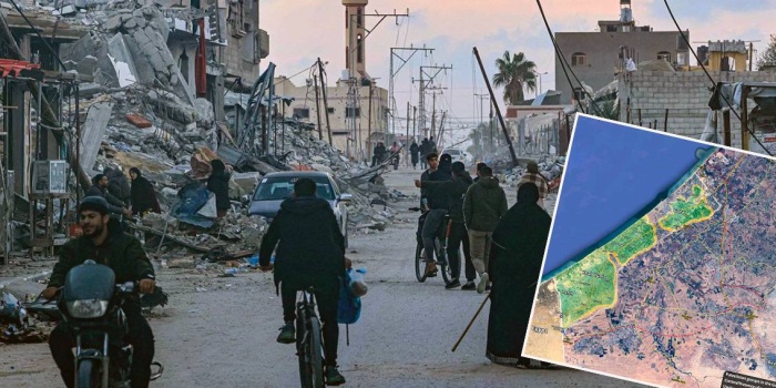 Han Yunus'a İsrail saldırısı Foto: AFP