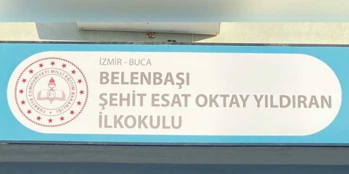 Buca'da işkenceci katil Esat Oktay Yıldıran'ın adının verildiği ilkokul