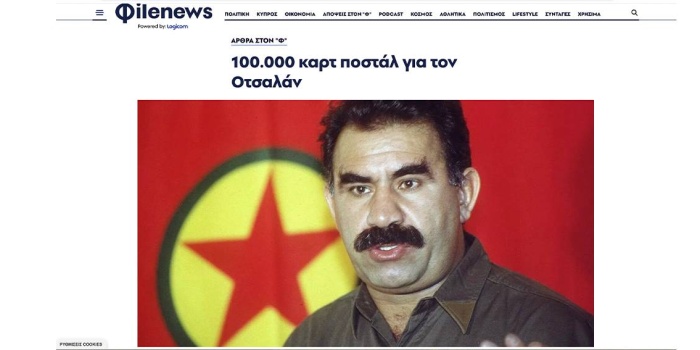 Kıbrısın Phileleftheros gazetesi, Öcalan’a 100 bin kartpostal kampanyasını yazdı