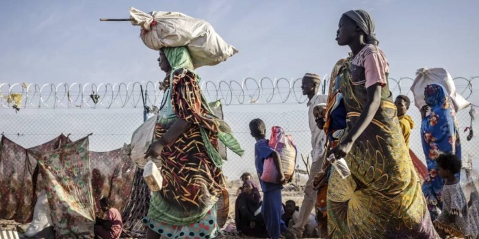Sudan göç/Foto:AFP