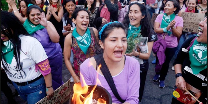 Ekvador kadın eylemi