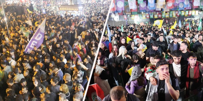 Batman ve Amed seçim kutlaması