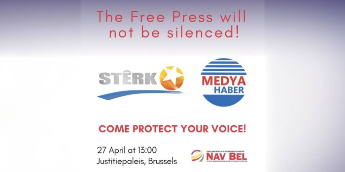 Stêrk Tv ve Medya Haber için dayanışma eylemi