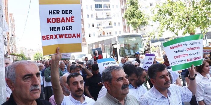 Kobanî Kumpas Davası protestosu / foto: Medine MAMEDOĞLU