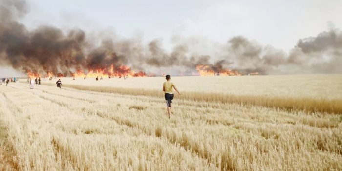 Kuzey ve Doğu Suriye yangın
