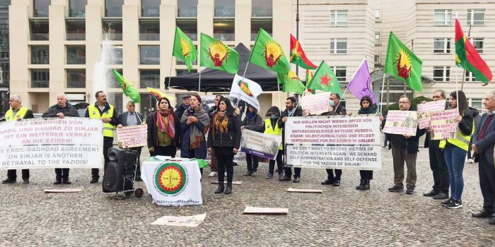 Almanya’daki Êzîdîlerden nöbet eylemi