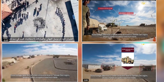 Türk devletinin dronlarından alınan görüntüler