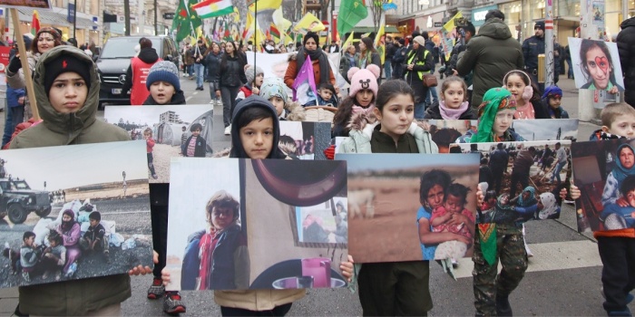 İşgal saldırıları protesto, Viyana