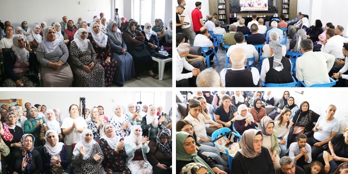 Barış ve Demokratik Toplum Grubu’nun törenini izleyen yurttaşlar