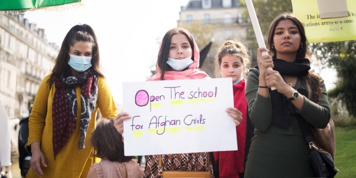 Afgan kadınlar destek eylem / foto:AFP