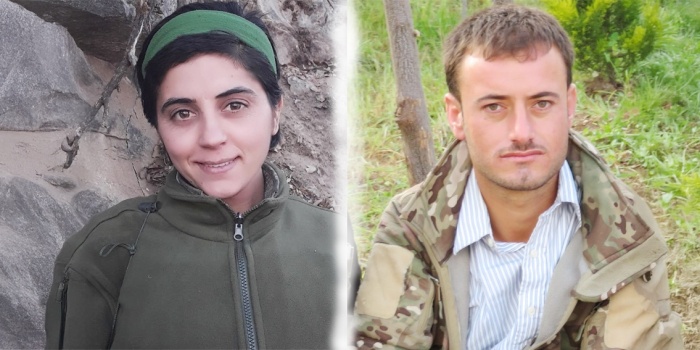 Arîn Ararat'ın (Rana Qehtan Elî / Şengal) ve Cîger Qîranî (Ariq Ziyad Xelef / Şengal)