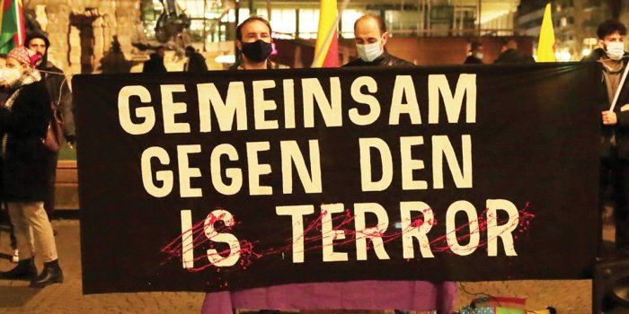 Mannheim'da DAİŞ protestosu