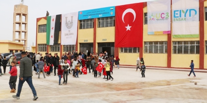 Girê Spî'de bir okul / foto:North Press