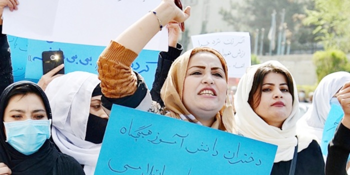 Afgan kadınlar eylem
