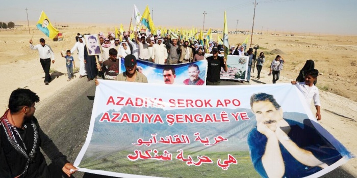 Şengal, Kürt Halk Önderi Abdullah Öcalan için eylem