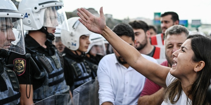 Muhalif eylem /foto:AFP