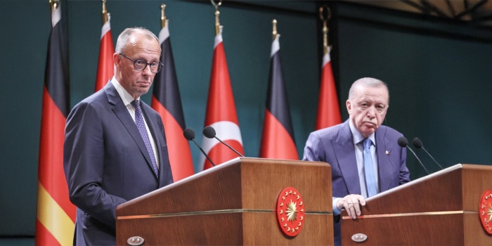 Friedrich Merz ve Recep Tayyip Erdoğan / foto:AFP