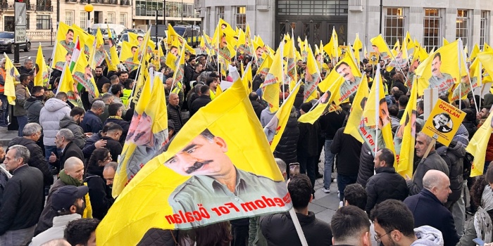 Kürt Halk Önderi Abdullah Öcalan özgürlüğü için eylem /Londra