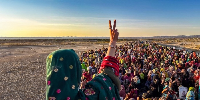 Beluc kadınlar eylem