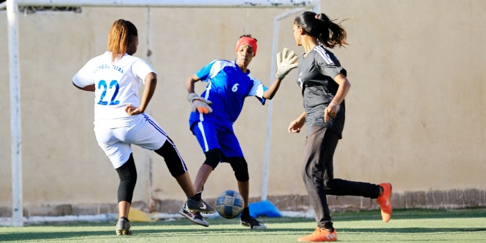 Sudanlı kadın futbolcular/ foto:AFP