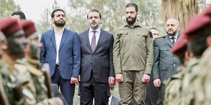 Enes Hattab, Şeybani ve Colani/ foto:AFP