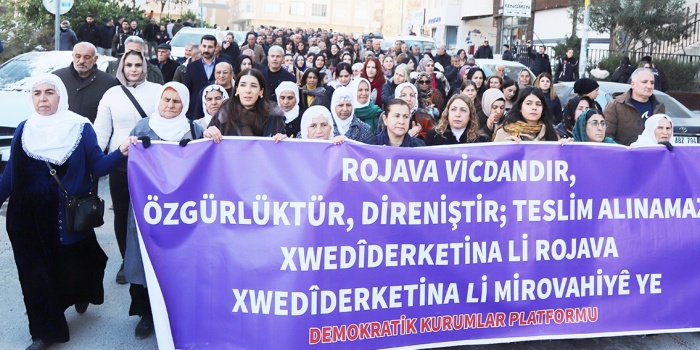 Rojava saldırı protesto, Mêrdin