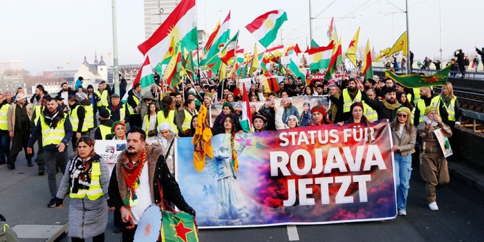 Rojava için eylem, Köln/foto:Arat ARARAT