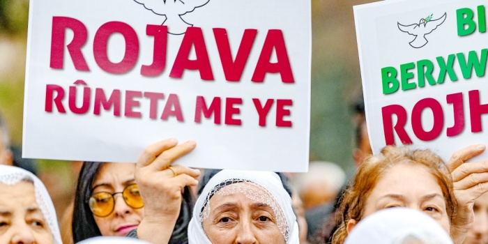 Rojava için eylem/foto:AFP