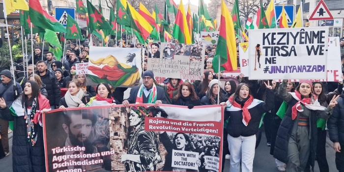 Rojava için eylem, Frankfurt