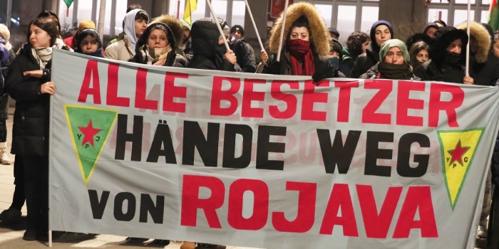 Rojava eylem, Mannheim