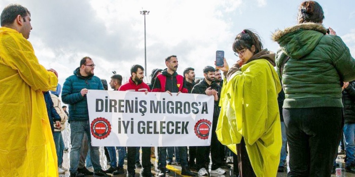 Migros işçileri direniş
