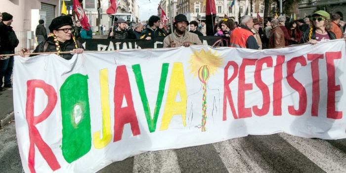 Rojava eylem / foto:AFP