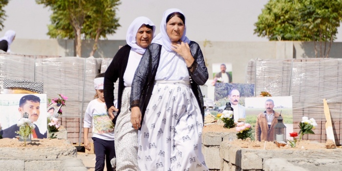 Şengalli kadınlar/foto:AFP