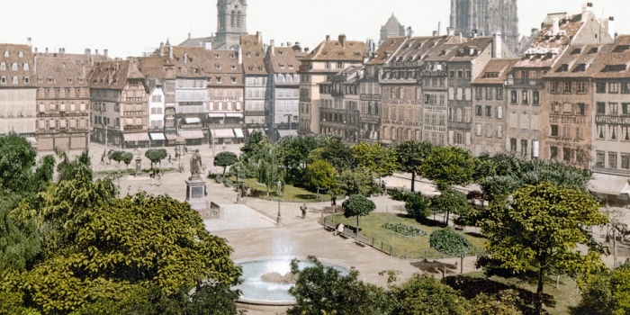 Strassburg Kleberplatz 1900/ foto:Wikipedia