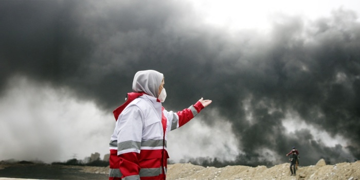 İran bombardıman /foto:AFP